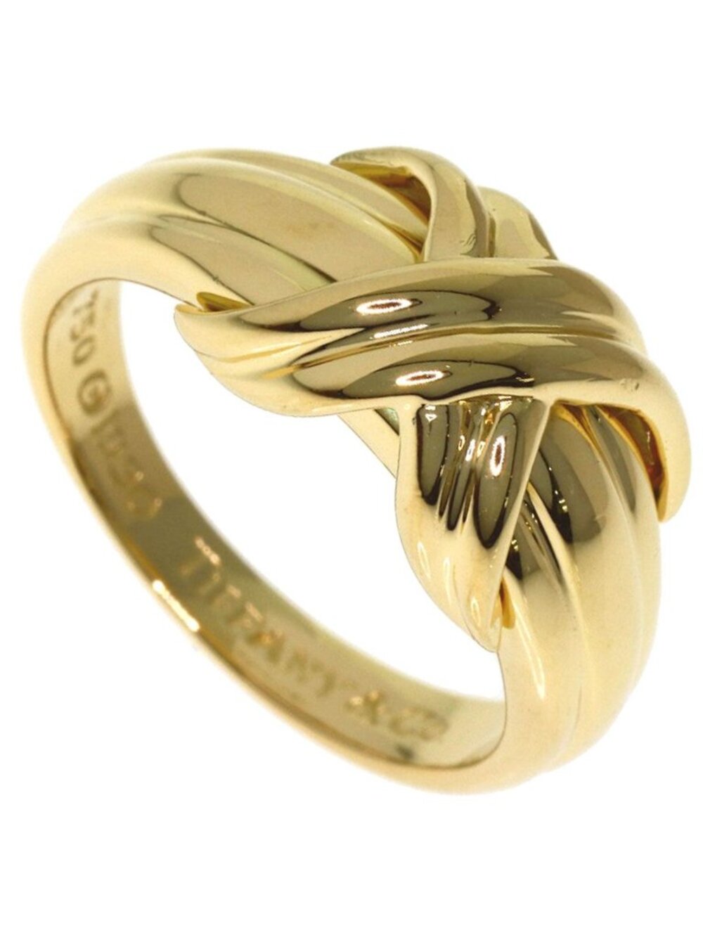Tiffany & Co Signature Ring 18k Yellow Gold